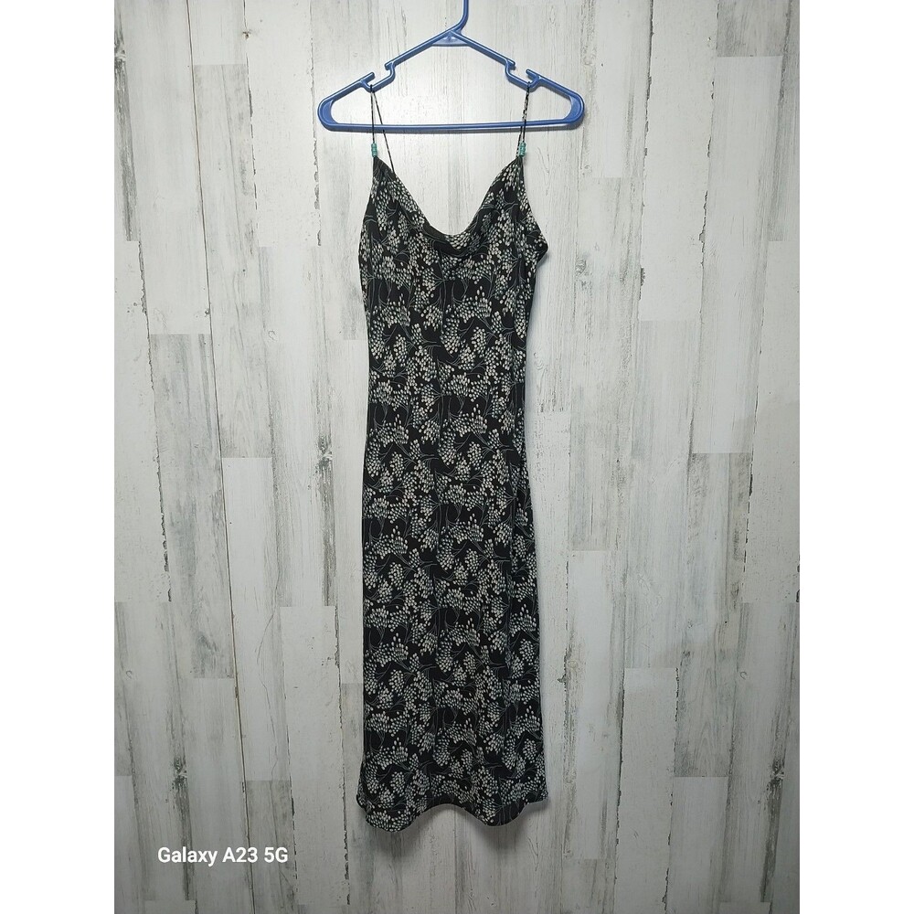 Kathie Lee Women's Size 6 Black Floral Sleeveless Dress